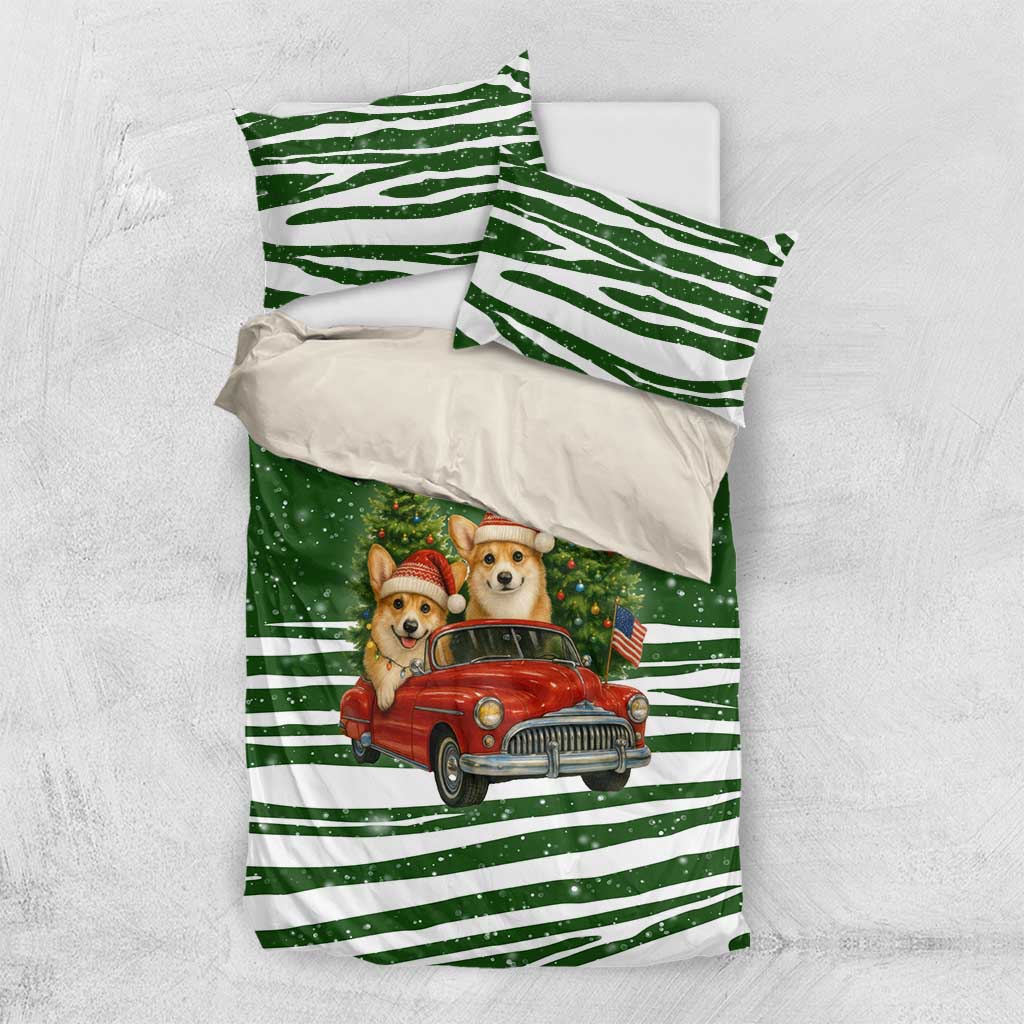 Pembroke Welsh Corgi Dog Xmas Christmas Bedding Set Xmas Holiday Patterns - Wonder Print Shop