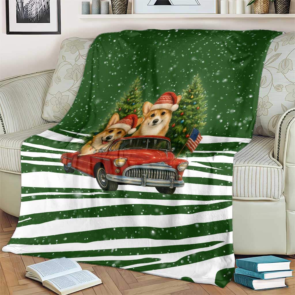 Pembroke Welsh Corgi Dog Xmas Christmas Blanket Xmas Holiday Patterns - Wonder Print Shop