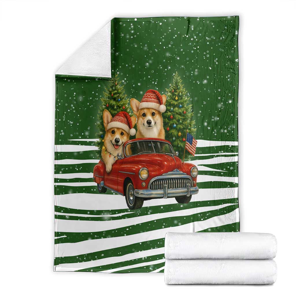 Pembroke Welsh Corgi Dog Xmas Christmas Blanket Xmas Holiday Patterns - Wonder Print Shop