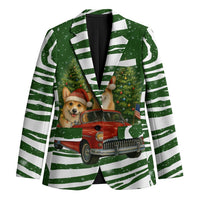 Pembroke Welsh Corgi Dog Xmas Christmas Blazer Xmas Holiday Patterns - Wonder Print Shop