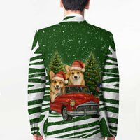 Pembroke Welsh Corgi Dog Xmas Christmas Blazer Xmas Holiday Patterns - Wonder Print Shop