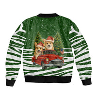 Pembroke Welsh Corgi Dog Xmas Christmas Bomber Jacket Xmas Holiday Patterns - Wonder Print Shop