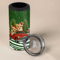 Pembroke Welsh Corgi Dog Xmas Christmas 4 in 1 Can Cooler Tumbler Xmas Holiday Patterns - Wonder Print Shop