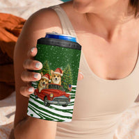 Pembroke Welsh Corgi Dog Xmas Christmas 4 in 1 Can Cooler Tumbler Xmas Holiday Patterns - Wonder Print Shop