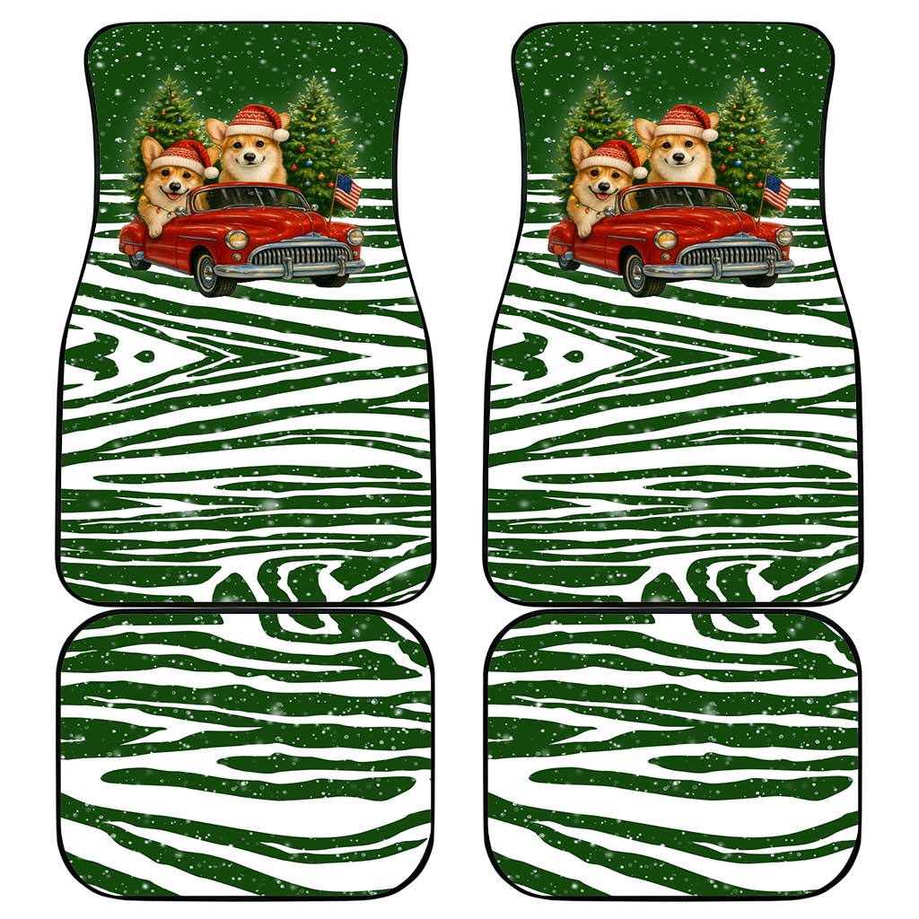 Pembroke Welsh Corgi Dog Xmas Christmas Car Mats Xmas Holiday Patterns - Wonder Print Shop