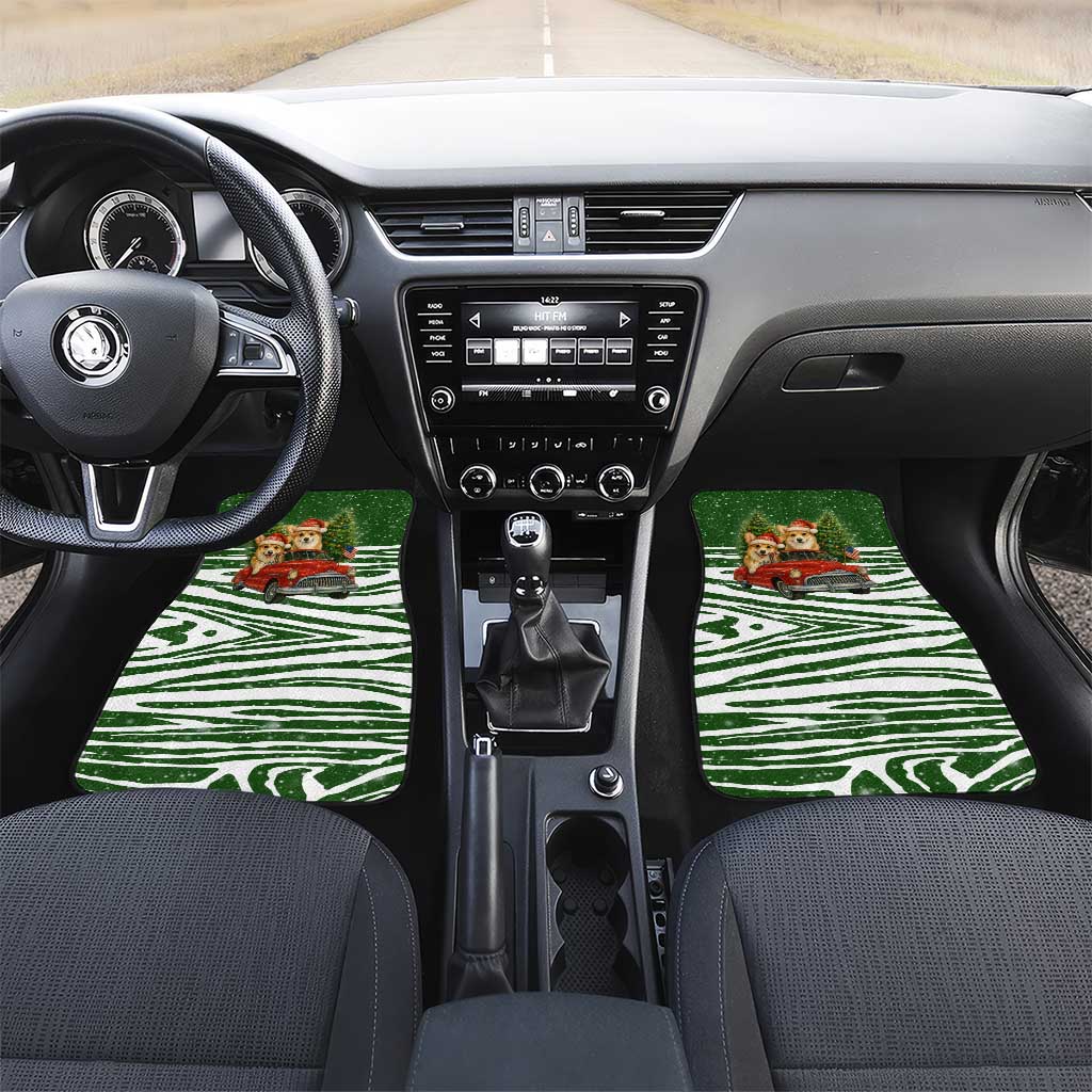 Pembroke Welsh Corgi Dog Xmas Christmas Car Mats Xmas Holiday Patterns - Wonder Print Shop