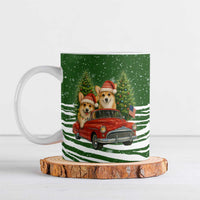 Pembroke Welsh Corgi Dog Xmas Christmas Ceramic Mug Xmas Holiday Patterns - Wonder Print Shop