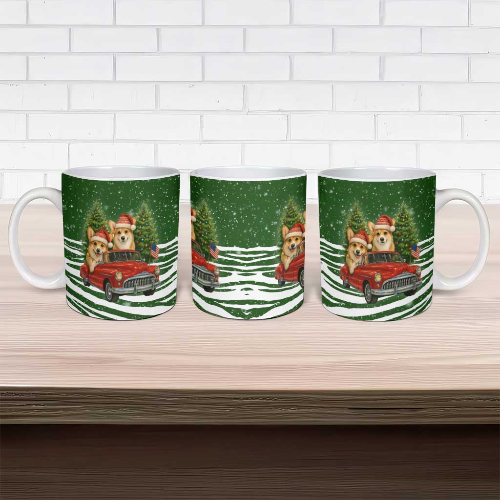 Pembroke Welsh Corgi Dog Xmas Christmas Ceramic Mug Xmas Holiday Patterns - Wonder Print Shop