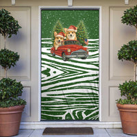 Pembroke Welsh Corgi Dog Xmas Christmas Door Cover Xmas Holiday Patterns - Wonder Print Shop