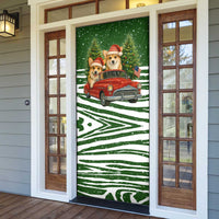 Pembroke Welsh Corgi Dog Xmas Christmas Door Cover Xmas Holiday Patterns - Wonder Print Shop