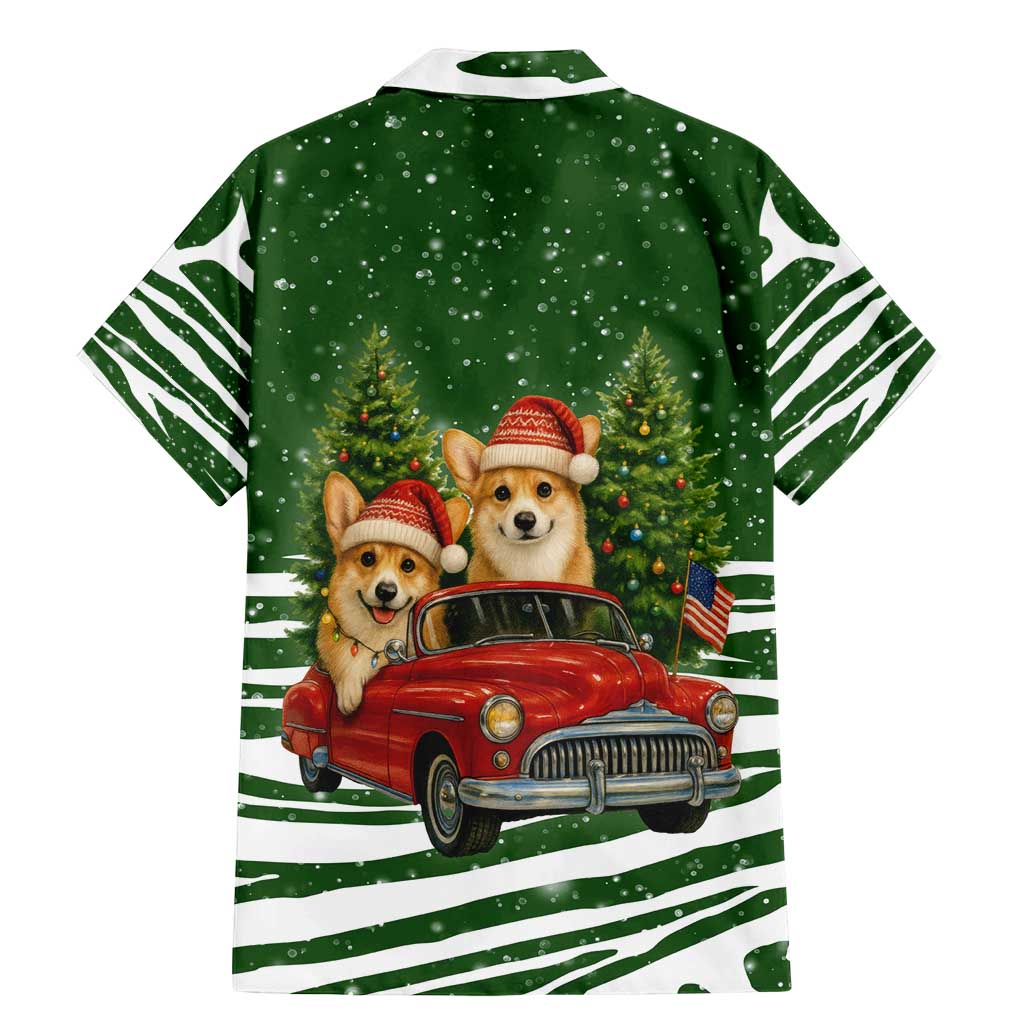 Pembroke Welsh Corgi Dog Xmas Christmas Family Matching Mermaid Dress and Hawaiian Shirt Xmas Holiday Patterns - Wonder Print Shop