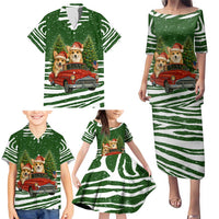 Pembroke Welsh Corgi Dog Xmas Christmas Family Matching Puletasi and Hawaiian Shirt Xmas Holiday Patterns - Wonder Print Shop