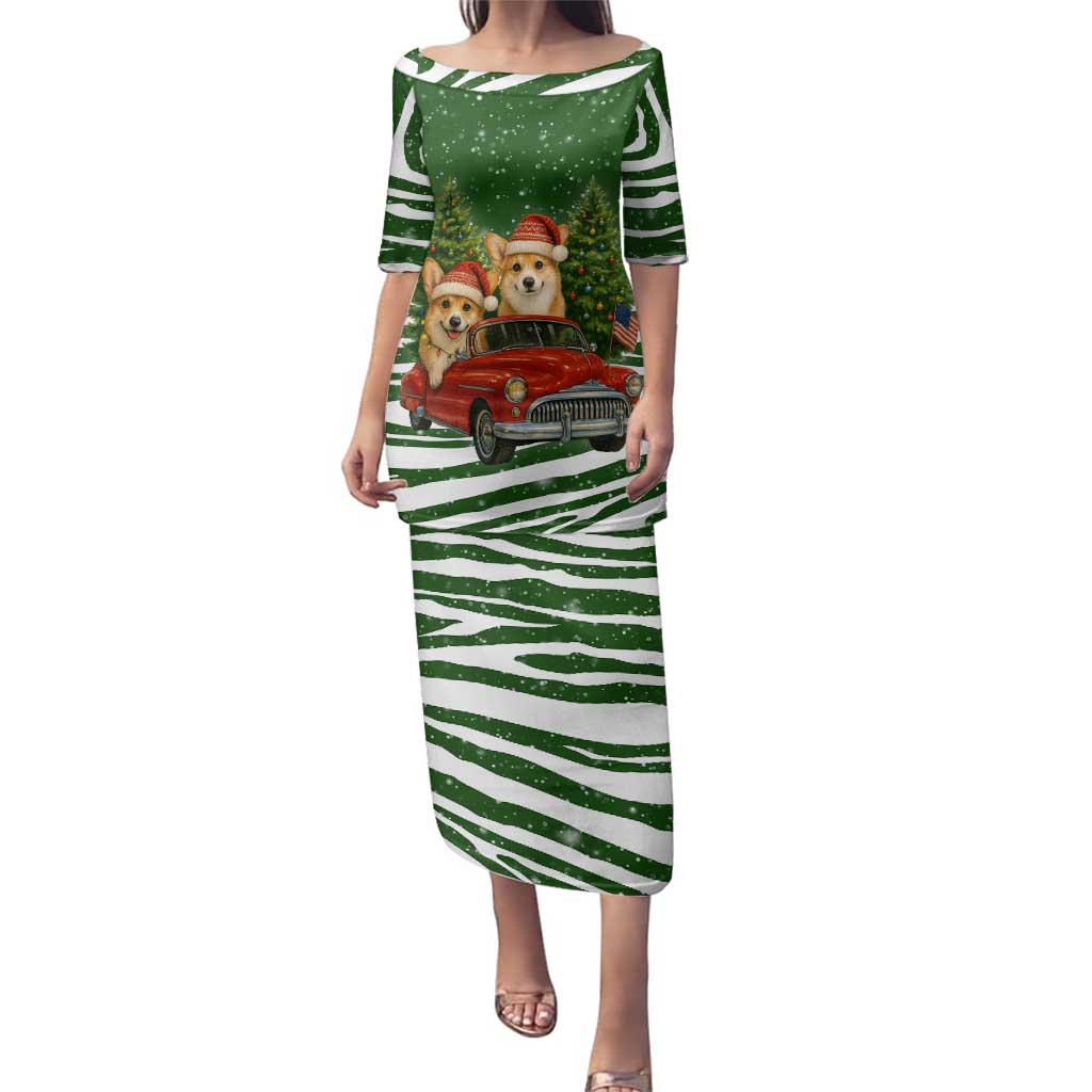 Pembroke Welsh Corgi Dog Xmas Christmas Family Matching Puletasi and Hawaiian Shirt Xmas Holiday Patterns - Wonder Print Shop