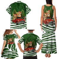 Pembroke Welsh Corgi Dog Xmas Christmas Family Matching Tank Maxi Dress and Hawaiian Shirt Xmas Holiday Patterns - Wonder Print Shop
