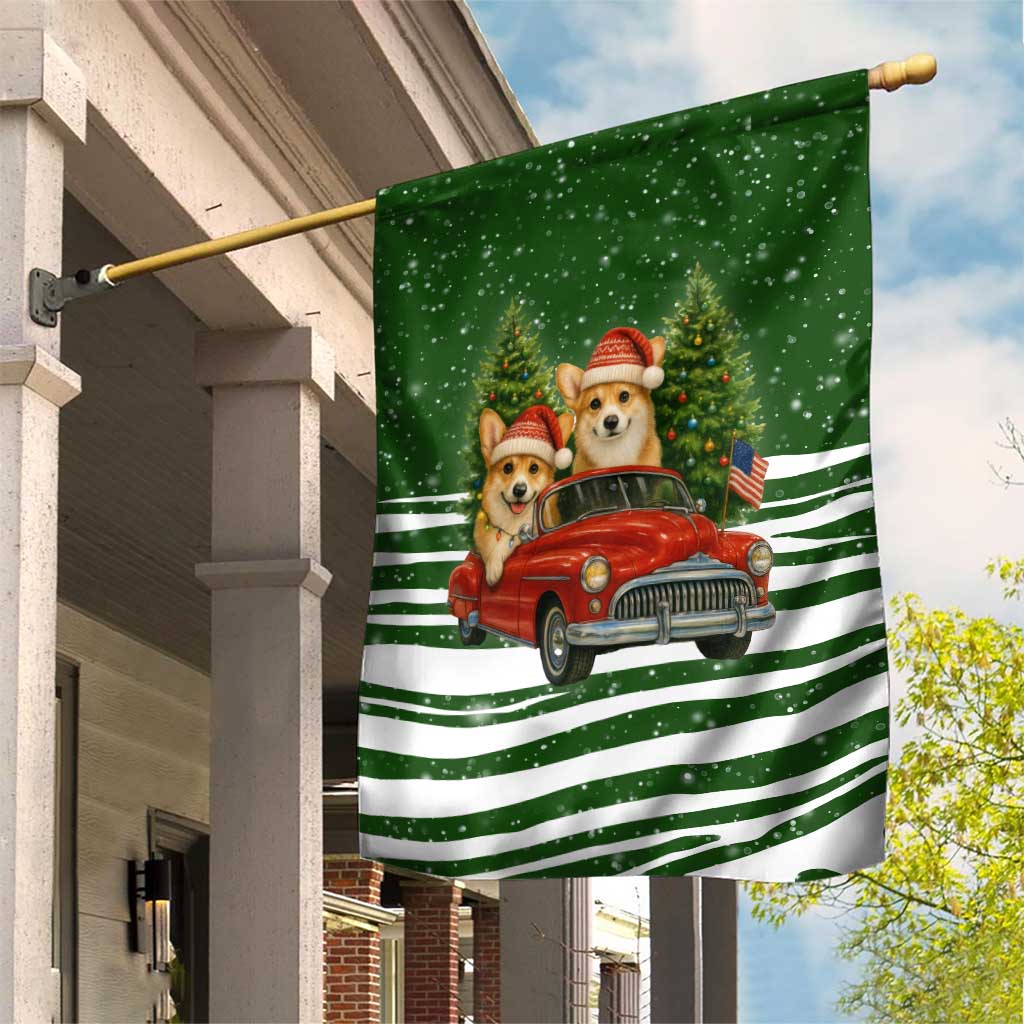 Pembroke Welsh Corgi Dog Xmas Christmas Garden Flag Xmas Holiday Patterns - Wonder Print Shop