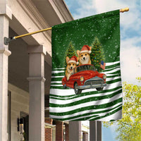 Pembroke Welsh Corgi Dog Xmas Christmas Garden Flag Xmas Holiday Patterns - Wonder Print Shop