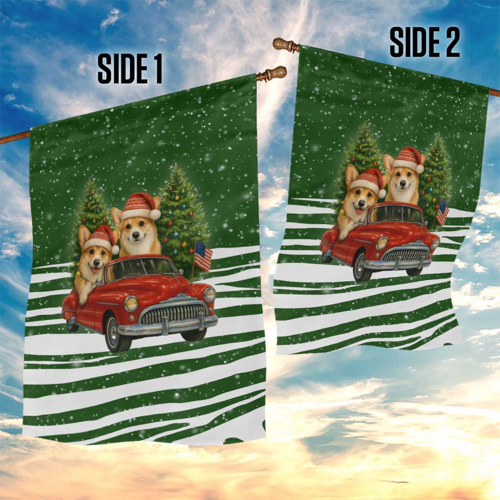 Pembroke Welsh Corgi Dog Xmas Christmas Garden Flag Xmas Holiday Patterns - Wonder Print Shop