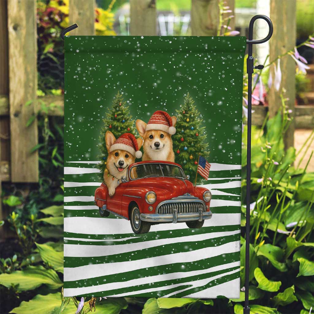 Pembroke Welsh Corgi Dog Xmas Christmas Garden Flag Xmas Holiday Patterns - Wonder Print Shop