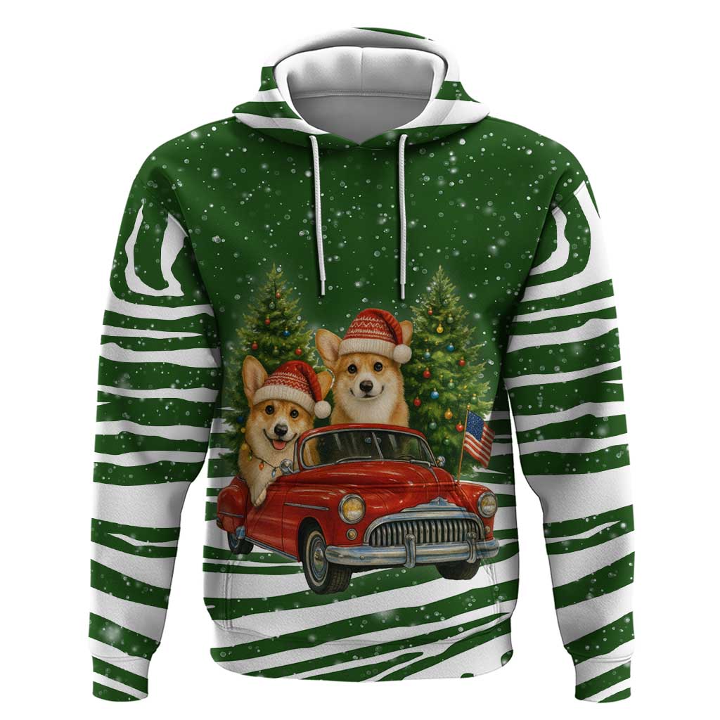 Pembroke Welsh Corgi Dog Xmas Christmas Hoodie Xmas Holiday Patterns - Wonder Print Shop
