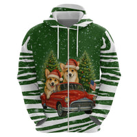 Pembroke Welsh Corgi Dog Xmas Christmas Hoodie Xmas Holiday Patterns - Wonder Print Shop