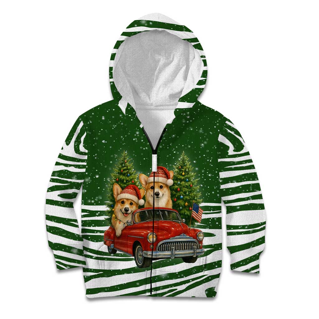 Pembroke Welsh Corgi Dog Xmas Christmas Kid Hoodie Xmas Holiday Patterns - Wonder Print Shop