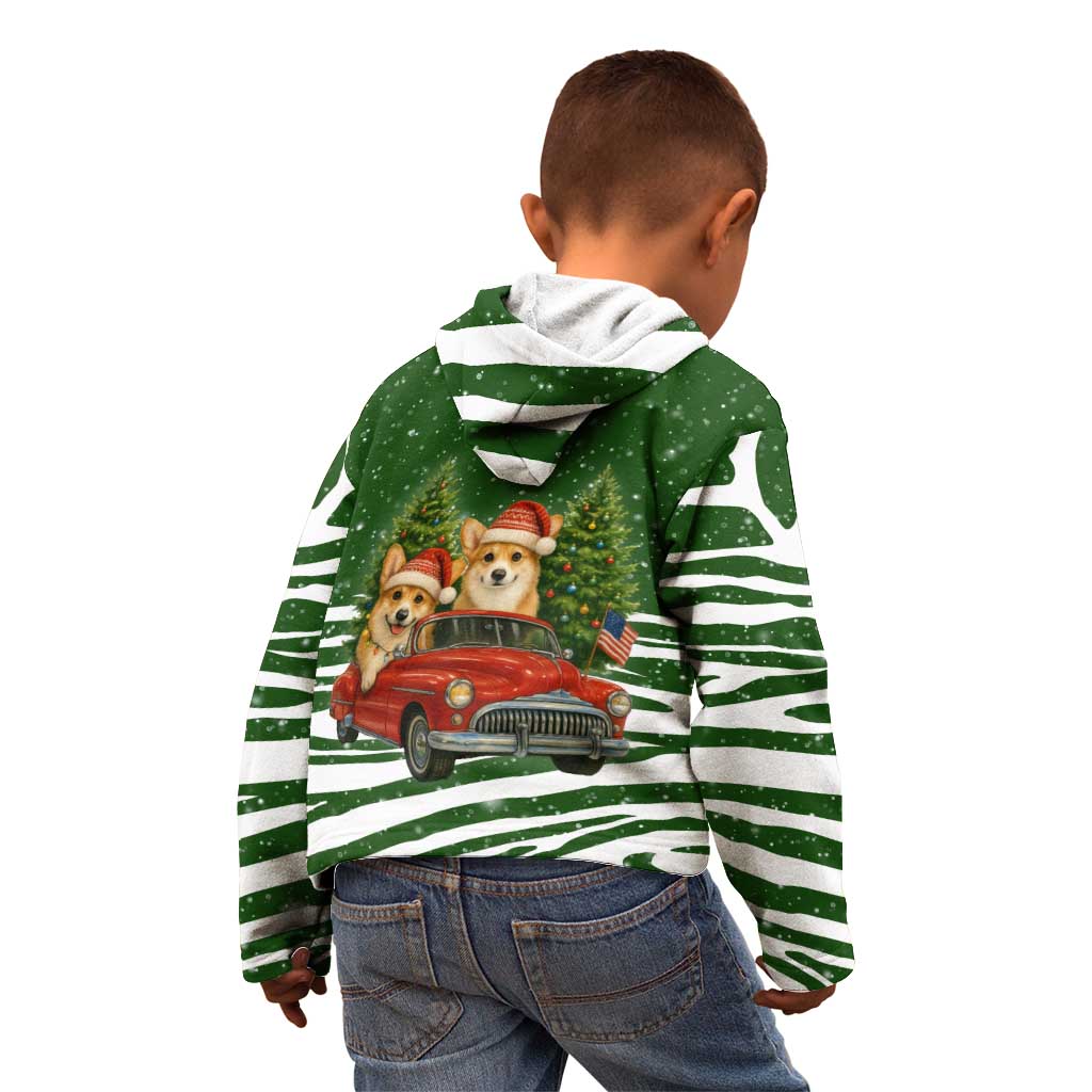 Pembroke Welsh Corgi Dog Xmas Christmas Kid Hoodie Xmas Holiday Patterns - Wonder Print Shop