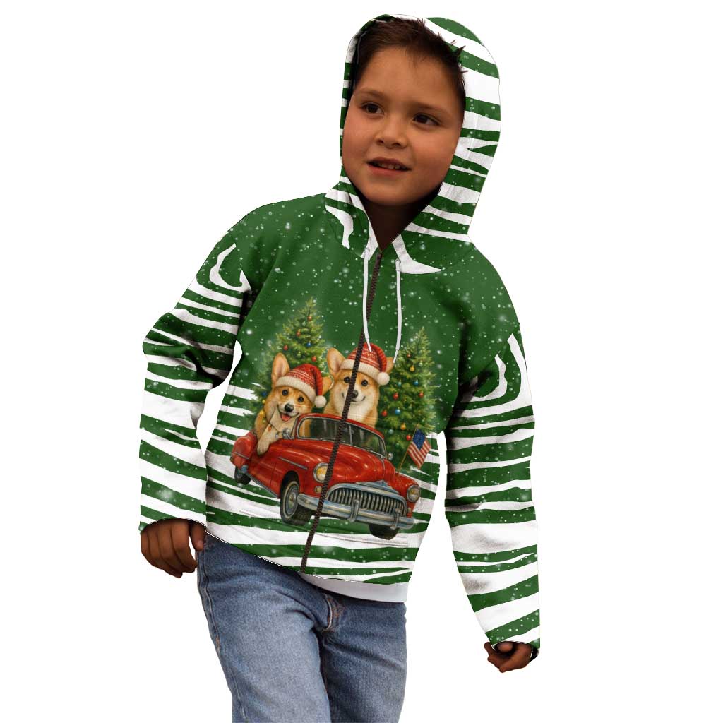 Pembroke Welsh Corgi Dog Xmas Christmas Kid Hoodie Xmas Holiday Patterns - Wonder Print Shop