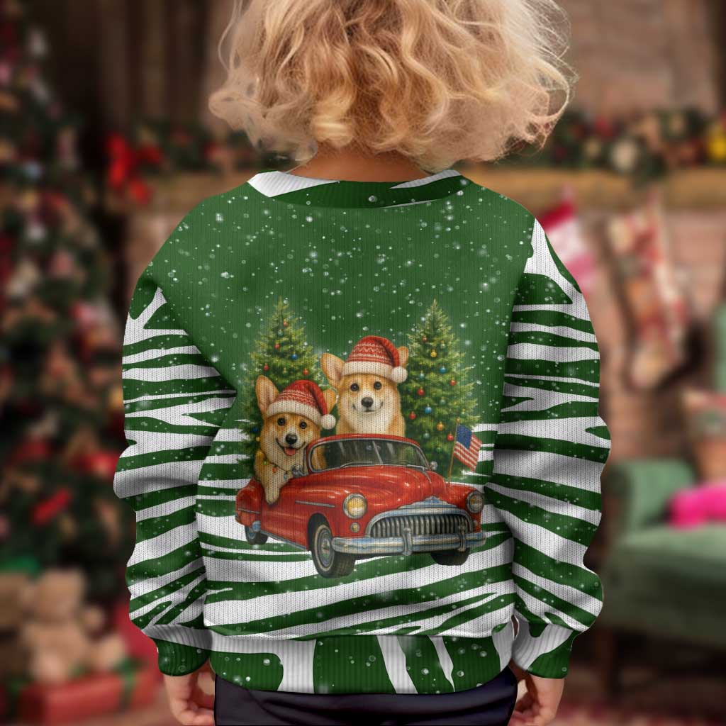 Pembroke Welsh Corgi Dog Xmas Christmas Kid Ugly Christmas Sweater Xmas Holiday Patterns - Wonder Print Shop