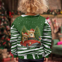 Pembroke Welsh Corgi Dog Xmas Christmas Kid Ugly Christmas Sweater Xmas Holiday Patterns - Wonder Print Shop