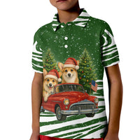 Pembroke Welsh Corgi Dog Xmas Christmas Kid Polo Shirt Xmas Holiday Patterns - Wonder Print Shop