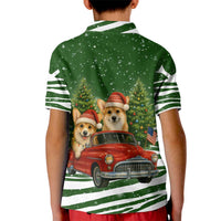 Pembroke Welsh Corgi Dog Xmas Christmas Kid Polo Shirt Xmas Holiday Patterns - Wonder Print Shop