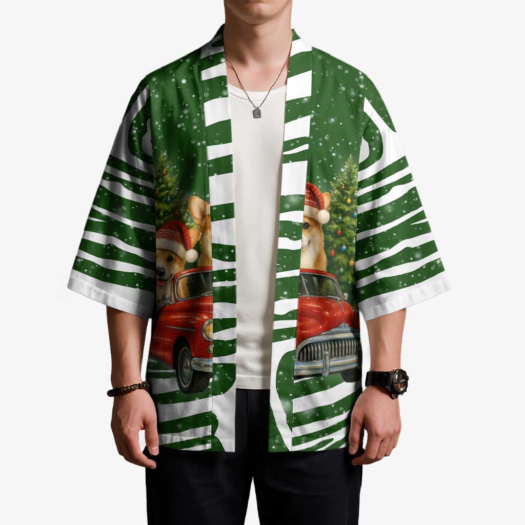 Pembroke Welsh Corgi Dog Xmas Christmas Kimono Xmas Holiday Patterns - Wonder Print Shop