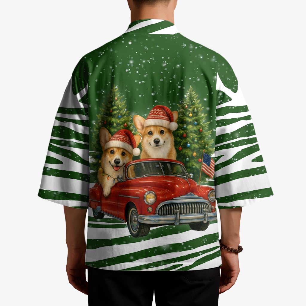 Pembroke Welsh Corgi Dog Xmas Christmas Kimono Xmas Holiday Patterns - Wonder Print Shop