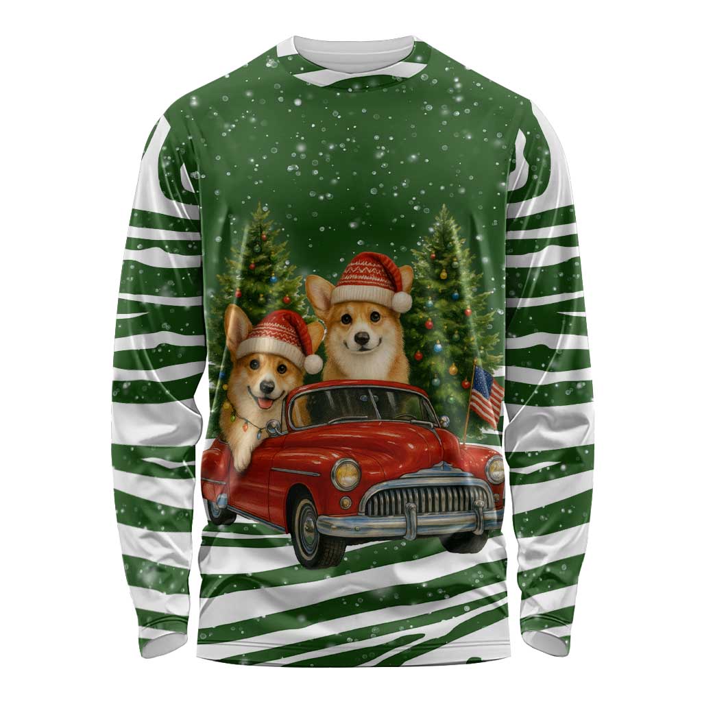 Pembroke Welsh Corgi Dog Xmas Christmas Long Sleeve Shirt Xmas Holiday Patterns - Wonder Print Shop