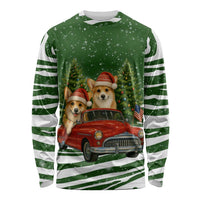 Pembroke Welsh Corgi Dog Xmas Christmas Long Sleeve Shirt Xmas Holiday Patterns - Wonder Print Shop