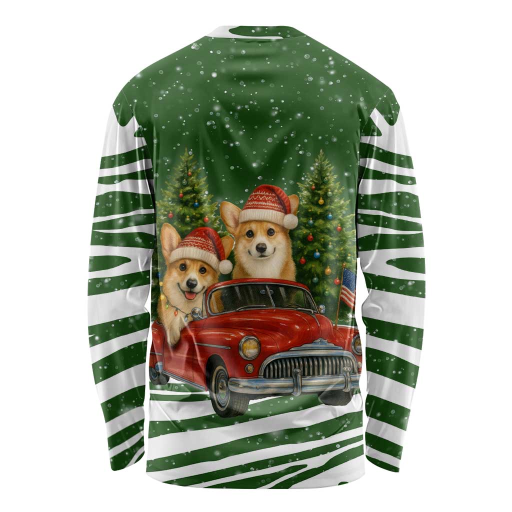 Pembroke Welsh Corgi Dog Xmas Christmas Long Sleeve Shirt Xmas Holiday Patterns - Wonder Print Shop