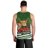 Pembroke Welsh Corgi Dog Xmas Christmas Men Tank Top Xmas Holiday Patterns - Wonder Print Shop