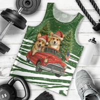 Pembroke Welsh Corgi Dog Xmas Christmas Men Tank Top Xmas Holiday Patterns - Wonder Print Shop