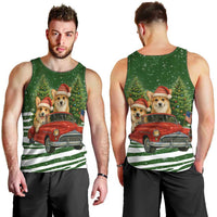 Pembroke Welsh Corgi Dog Xmas Christmas Men Tank Top Xmas Holiday Patterns - Wonder Print Shop
