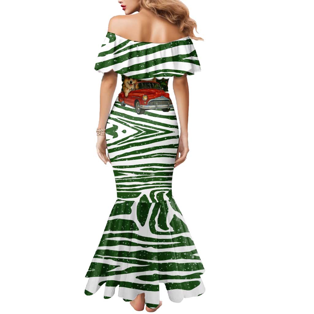 Pembroke Welsh Corgi Dog Xmas Christmas Mermaid Dress Xmas Holiday Patterns - Wonder Print Shop