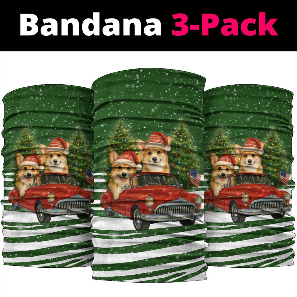 Pembroke Welsh Corgi Dog Xmas Christmas Neck Gaiter Xmas Holiday Patterns - Wonder Print Shop