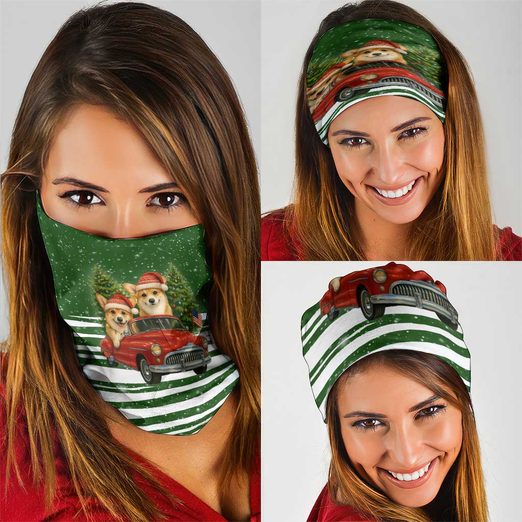 Pembroke Welsh Corgi Dog Xmas Christmas Neck Gaiter Xmas Holiday Patterns - Wonder Print Shop