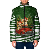 Pembroke Welsh Corgi Dog Xmas Christmas Padded Jacket Xmas Holiday Patterns - Wonder Print Shop