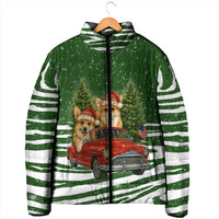 Pembroke Welsh Corgi Dog Xmas Christmas Padded Jacket Xmas Holiday Patterns - Wonder Print Shop