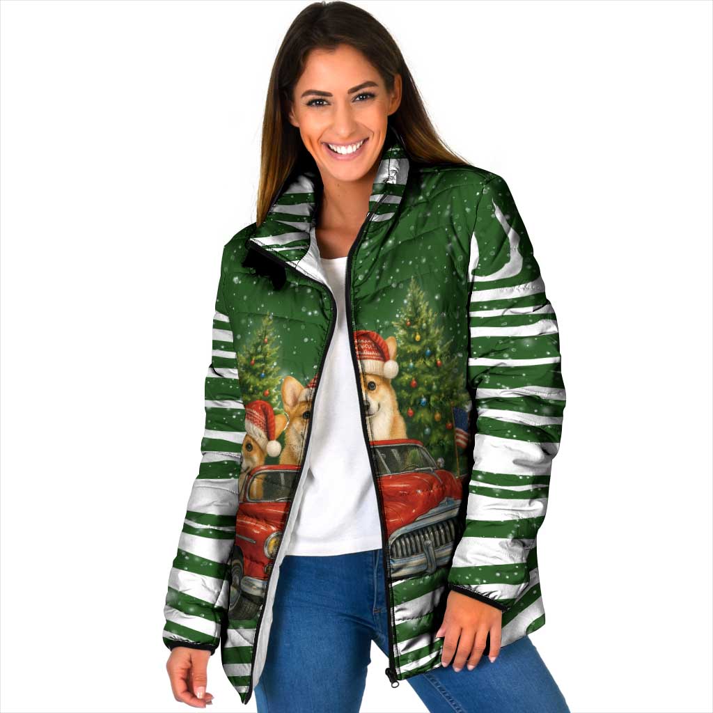 Pembroke Welsh Corgi Dog Xmas Christmas Padded Jacket Xmas Holiday Patterns - Wonder Print Shop