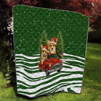 Pembroke Welsh Corgi Dog Xmas Christmas Quilt Xmas Holiday Patterns - Wonder Print Shop