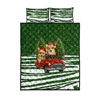 Pembroke Welsh Corgi Dog Xmas Christmas Quilt Bed Set Xmas Holiday Patterns - Wonder Print Shop