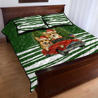 Pembroke Welsh Corgi Dog Xmas Christmas Quilt Bed Set Xmas Holiday Patterns - Wonder Print Shop