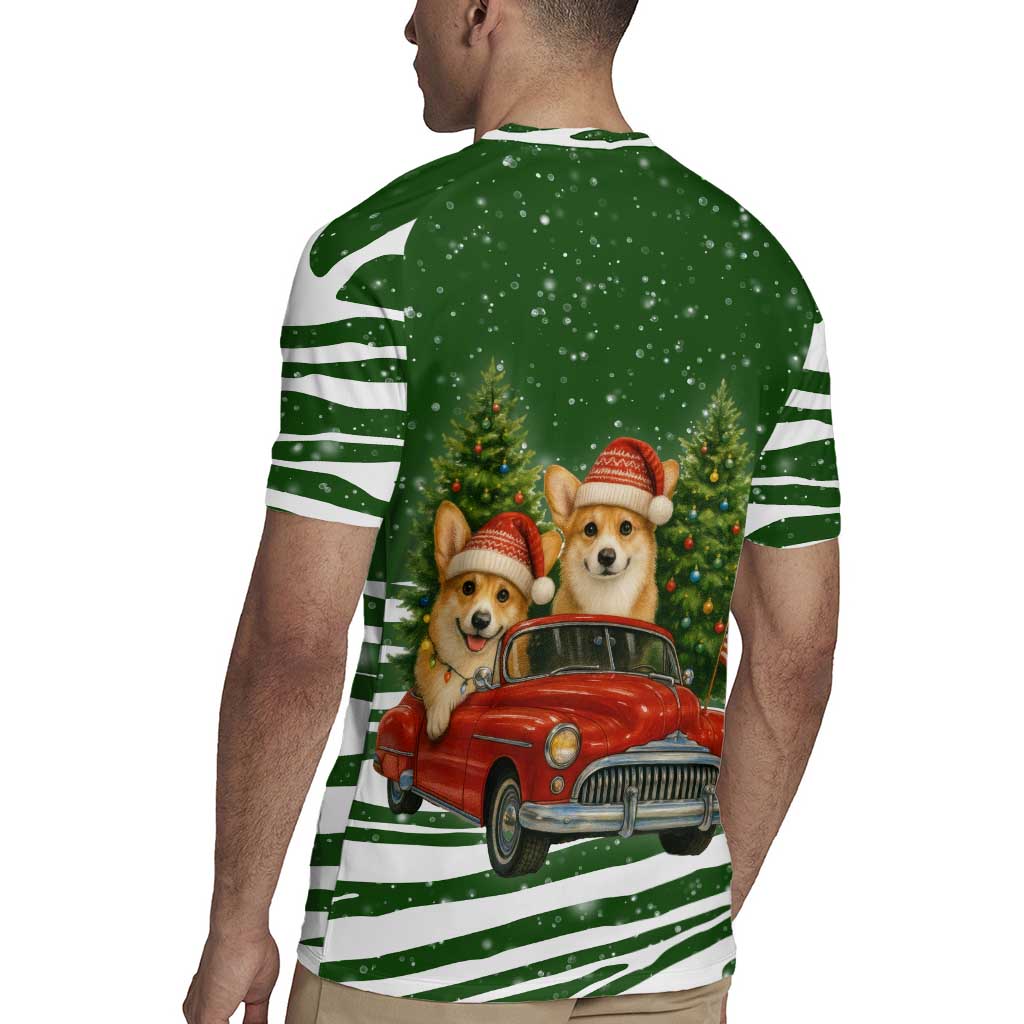 Pembroke Welsh Corgi Dog Xmas Christmas Rugby Jersey Xmas Holiday Patterns - Wonder Print Shop