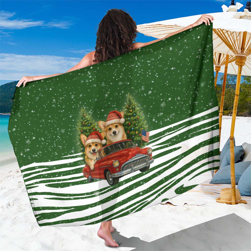 Pembroke Welsh Corgi Dog Xmas Christmas Sarong Xmas Holiday Patterns - Wonder Print Shop